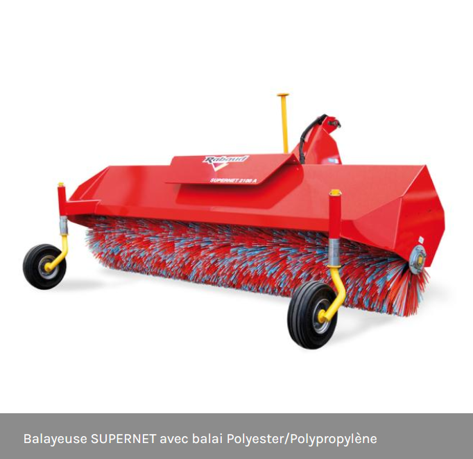 Balayeuse Supernet Rabaud distribuée par Agrijoub